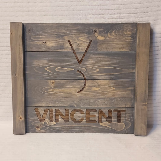 Custom Wood Laser Engraved Sign